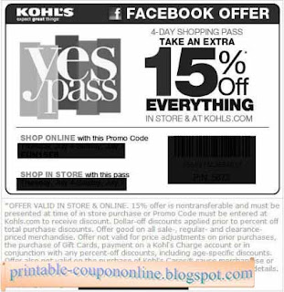 Free Printable Kohls Coupons Free Printable Kohls Coupons
