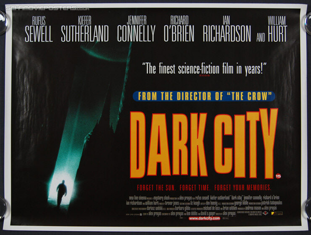 CINEROAD ○ Crítica de Cinema: DARK CITY - CIDADE MISTERIOSA (1998)