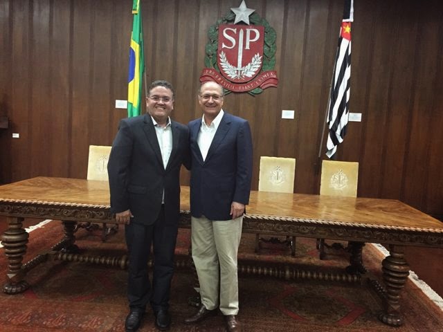 Roberto Rocha e Geraldo Alckmin