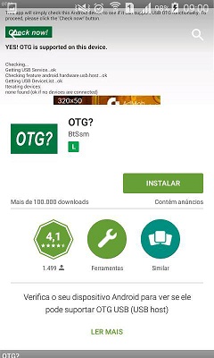 Como saber se meu Android tem suporte OTG Como saber se meu Android tem suporte OTG