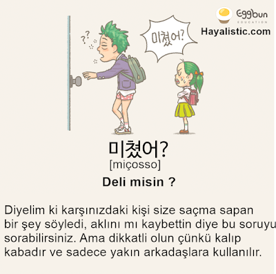Bir Hayalim Var: Korece Günlük Kullanılan Kelimeler