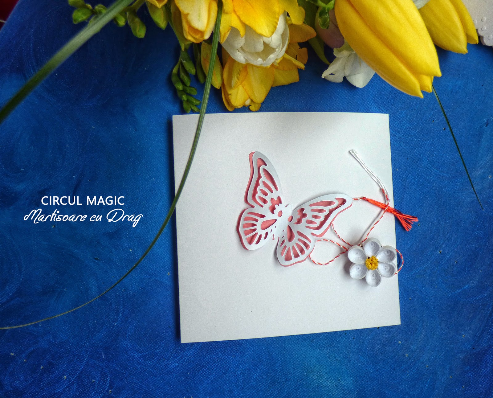 Felicitare Handmade Fluture Colorat Hartie - Circul Magic Felicitare Handmade Fluture Colorat Hartie - Circul Magic
