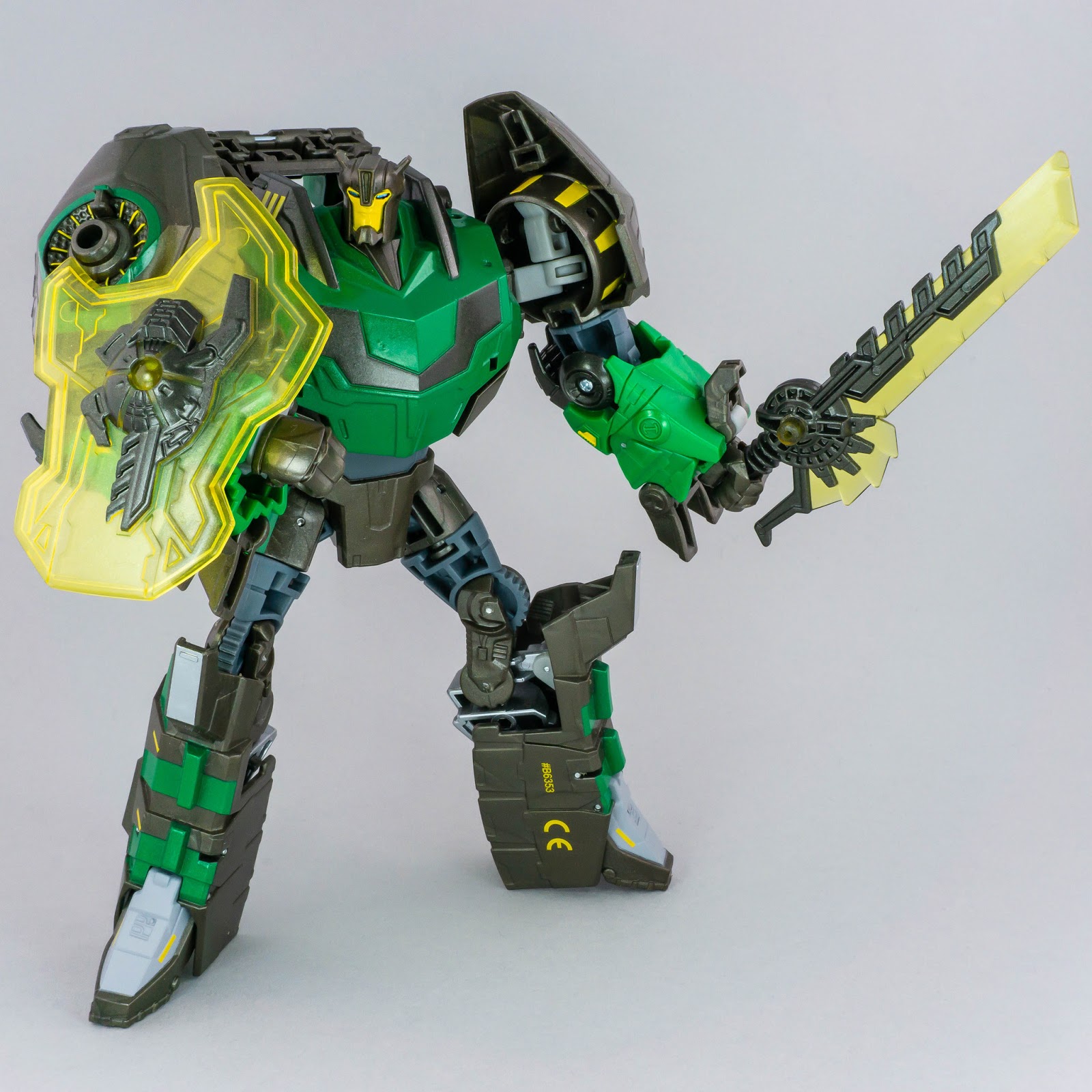 Transformers Robots in Disguise (2015) Grimlock robot mode with sword and shield