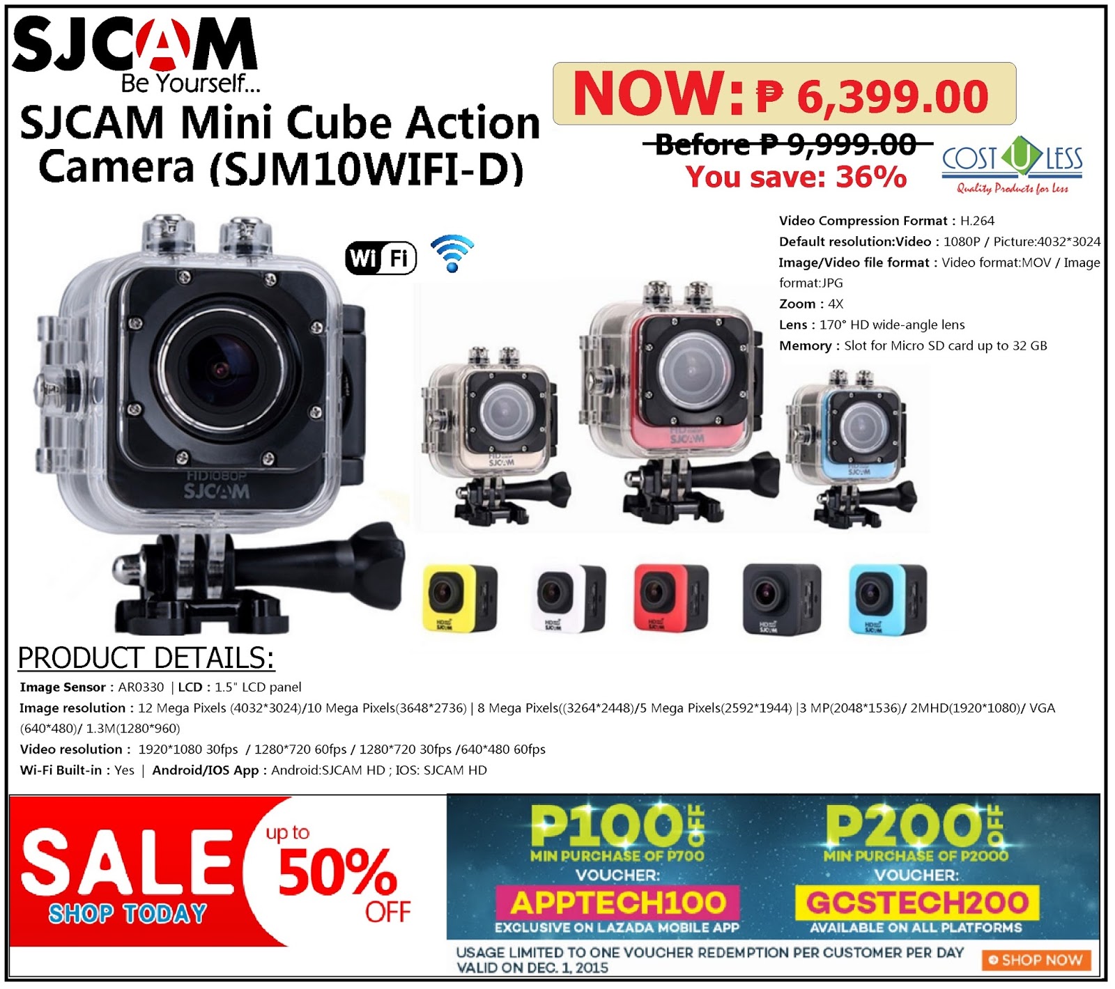 Cost U Less Office Furniture Manila Supplier Window Save 100 Up To 200 Off On Sjcam Sjm10wifi D Mini Cube Camera At Lazada S Grand Christmas