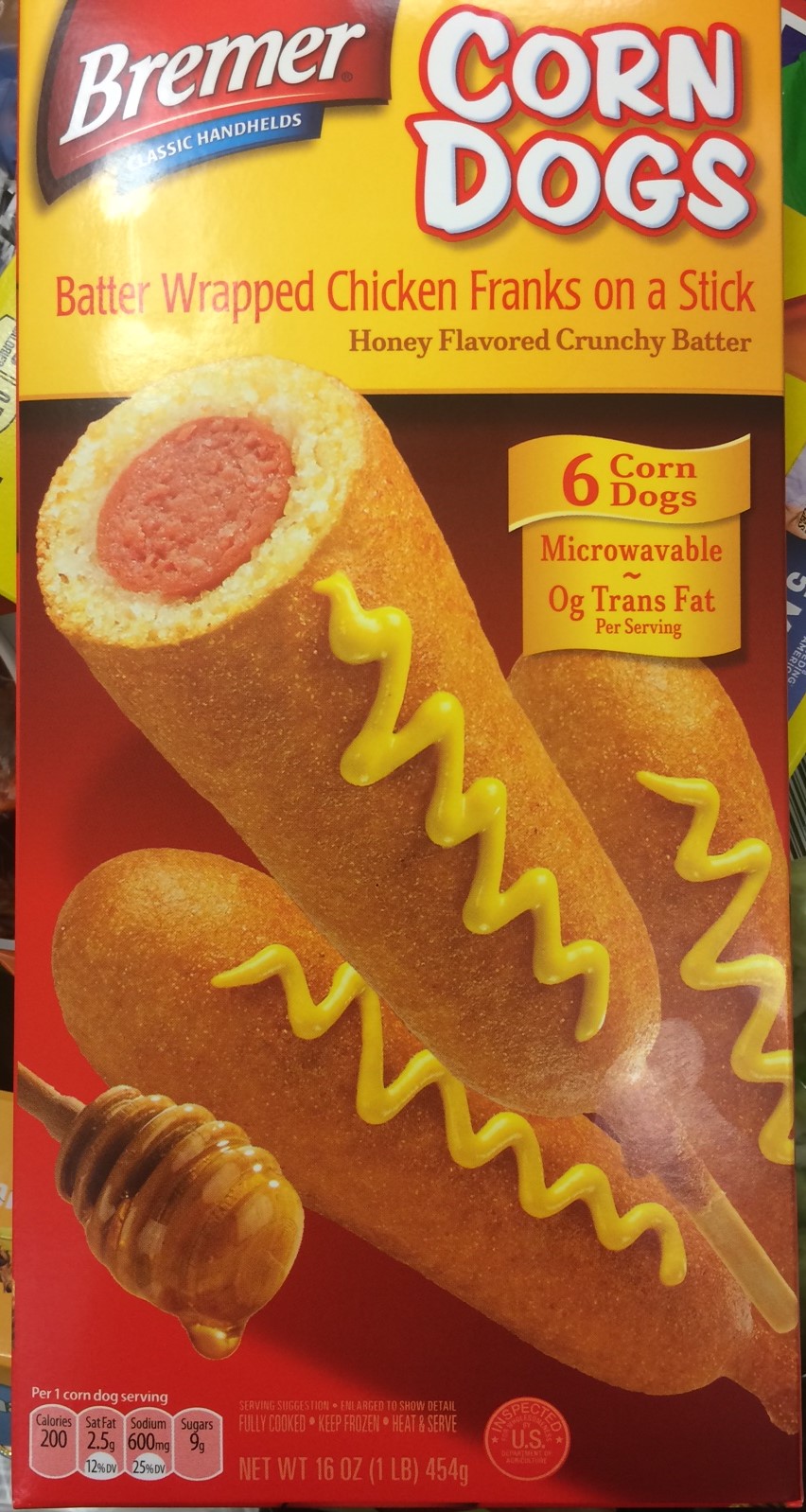 Bremer Frozen Corn Dogs (Aldi)