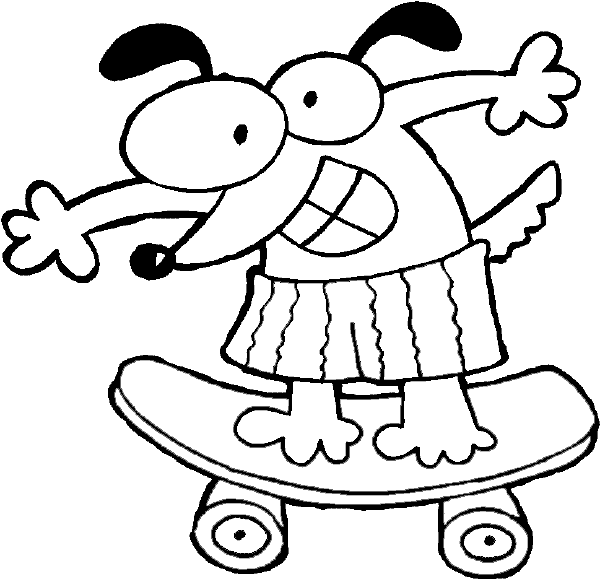 Skateboard Coloring Pages | Learn To Coloring