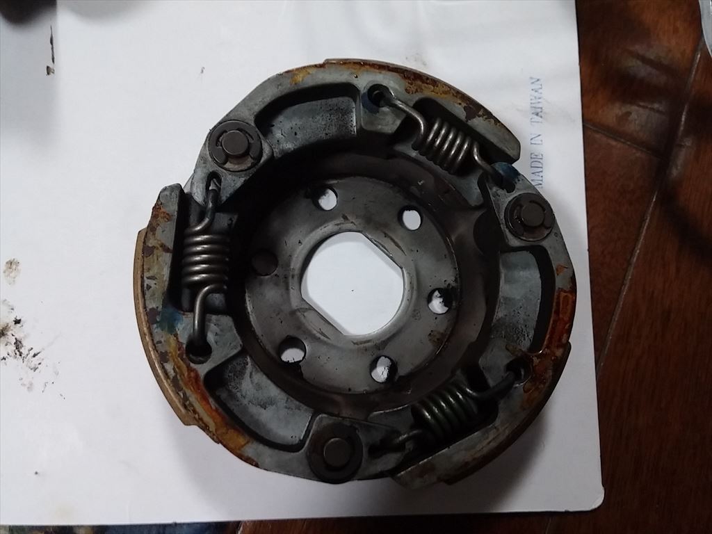 ホンダ ライブディオ（AF35）のクラッチシューの交換-原付に乗ろうよ！