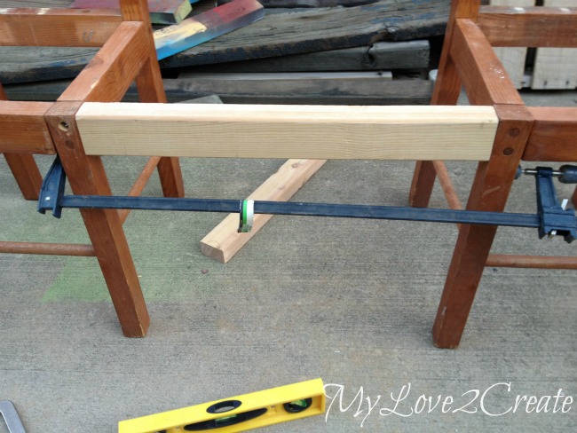 Using clamps to hold wood for drilling pocket holes