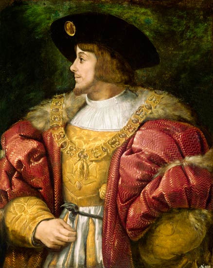 (after Titian) "Portrait of King Louis II" (around 1526)