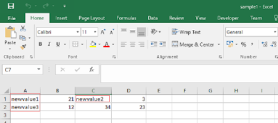 Generated Excel file 1