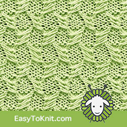 Textured Knitting 9: Lattice | Easy to knit #knittingstitches #knittingpattern