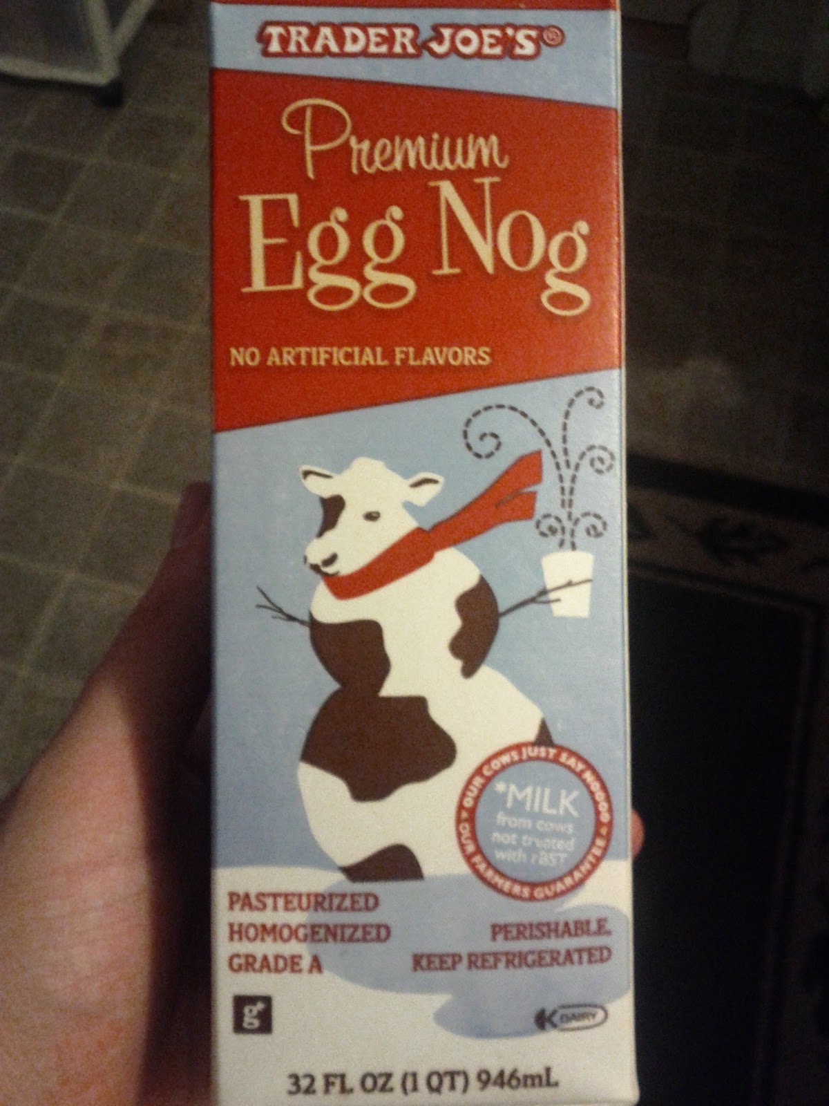 Eggnog review Trader Joe's Eggnog