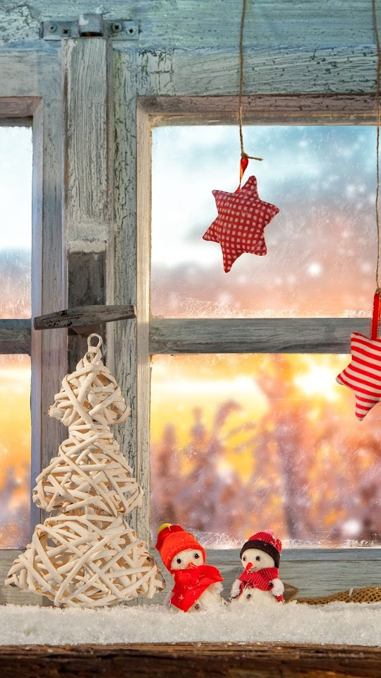 Christmas Tree Lantern Stars Android Best Wallpaper