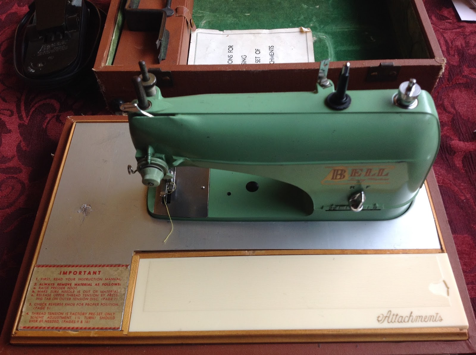 Sew Old Sew New The Bell Portable Sewing Machine