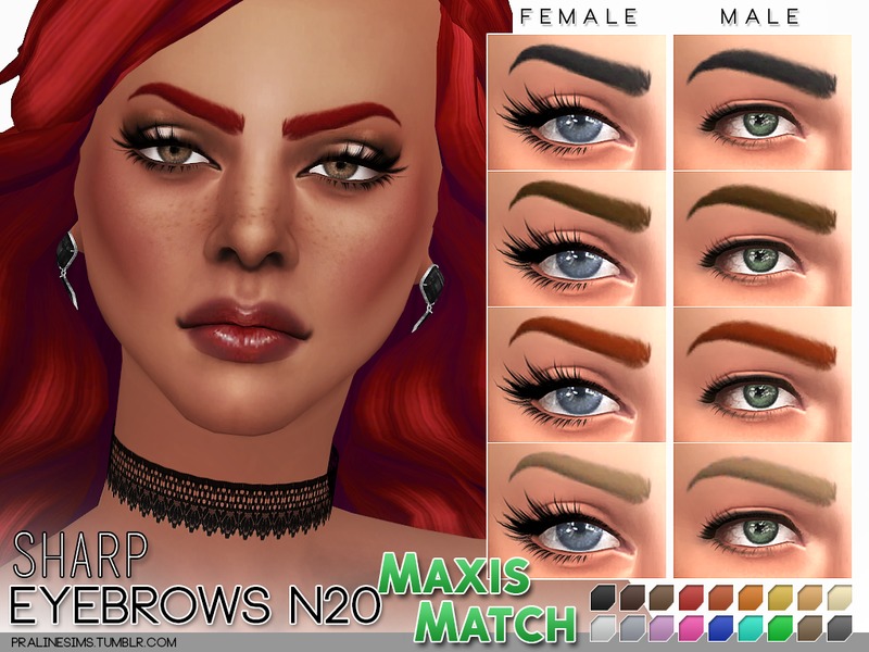 maxis match sims 4 cc eyebrows