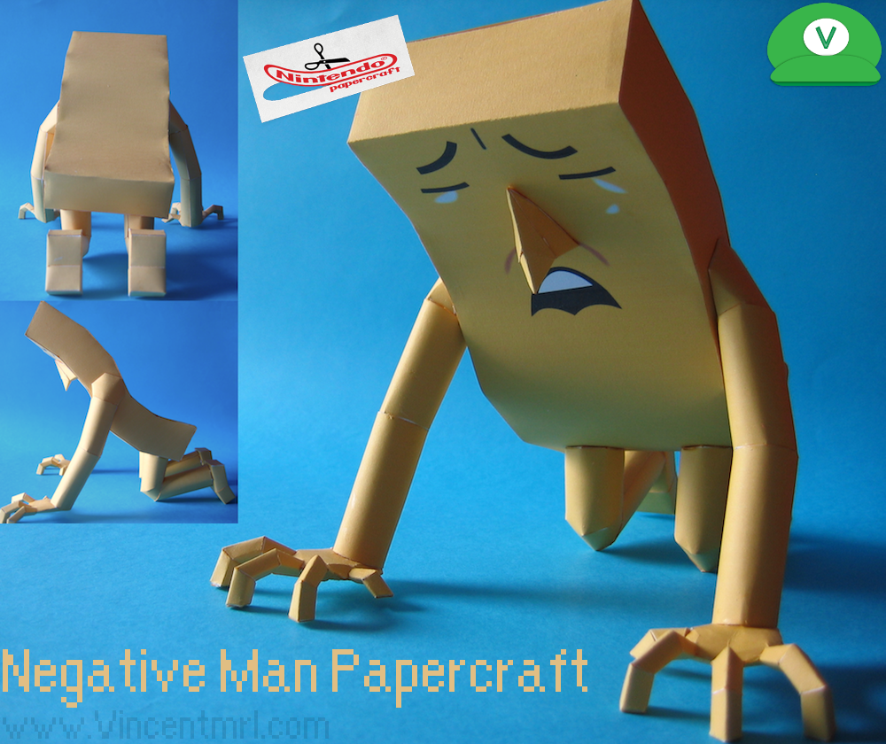 Negative Man Papercraft
