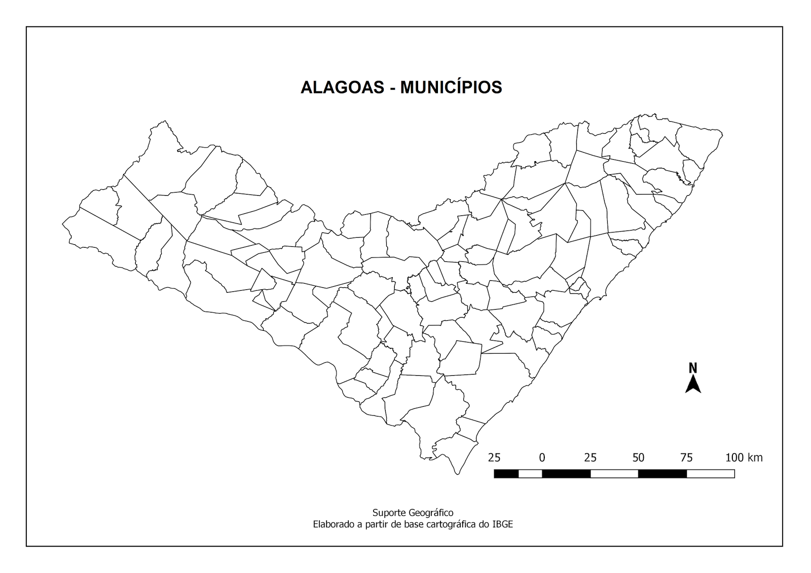 MAPAS PARA COLORIR ALAGOAS