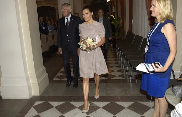 Crown Princess Victoria wore Prada Dress, Abro Clutch bag, Malene Birger shoes