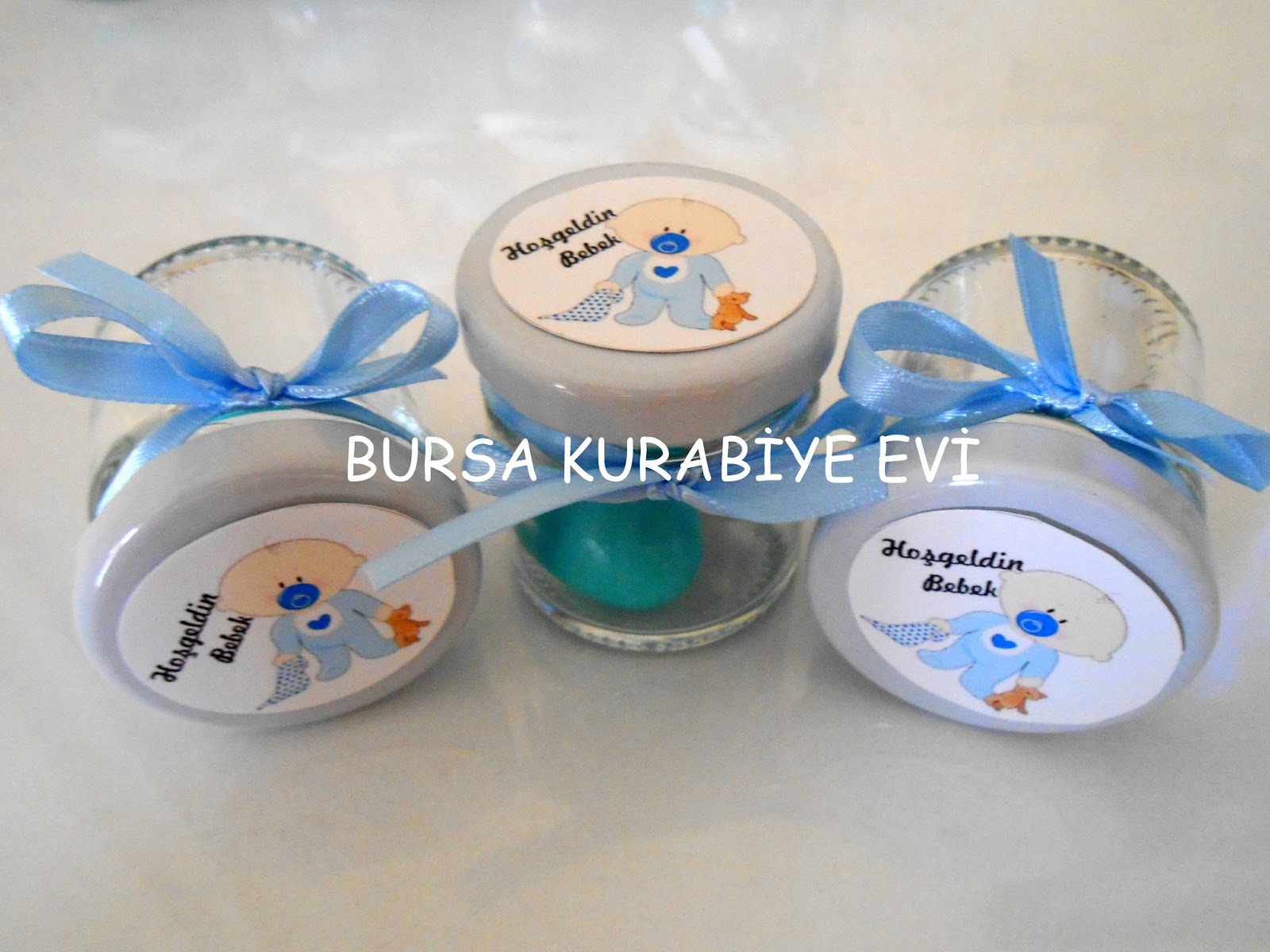 BURSA KURABİYE EVİ HOŞGELDİN BEBEK ŞEKER KAVANOZLARI