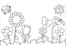 Spring Springtime coloring pages colouring coloring.filminspector.com