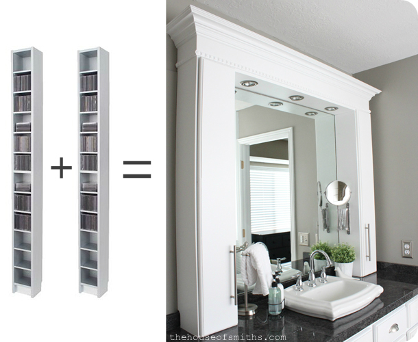Master Bathroom Makeover Reveal Cd Towers Turned Vanity Storage