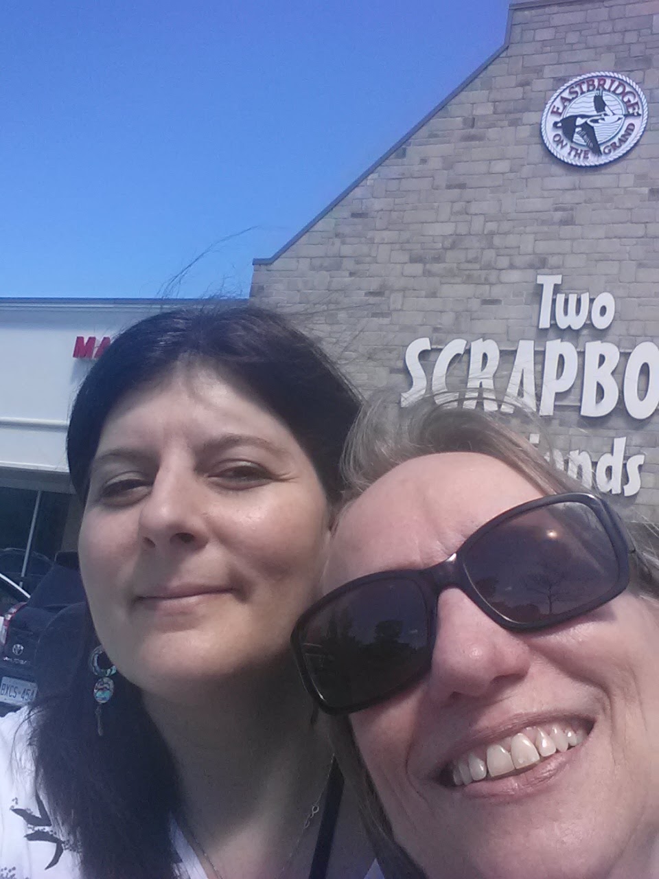 . Two Scrapbook friends Garage sale