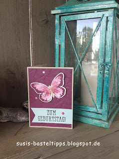Grußkarte mit Stampin' Up! Stempelset Watercolor Wings und Schmetterlingsgruß in den In Color 2017-19 von Demonstratorin in Coburg (Susis Basteltipps) Grußkarte mit Stampin' Up! Stempelset Watercolor Wings und Schmetterlingsgruß in den In Color 2017-19 von Demonstratorin in Coburg (Susis Basteltipps)