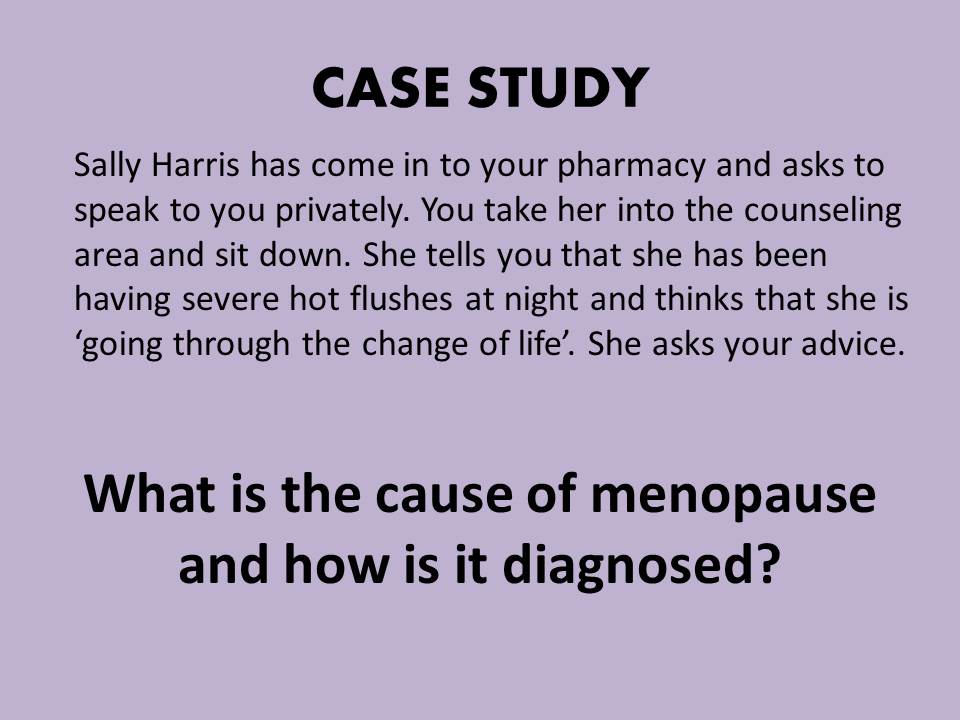 Pharma Tekk Case Study Menopause Cause