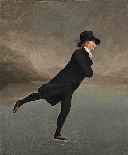 Sir Henry Raeburn painting - Reverend Robert Walker Skating on Duddingston Loch