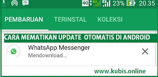 cara mematikan download otomatis aplikasi android
