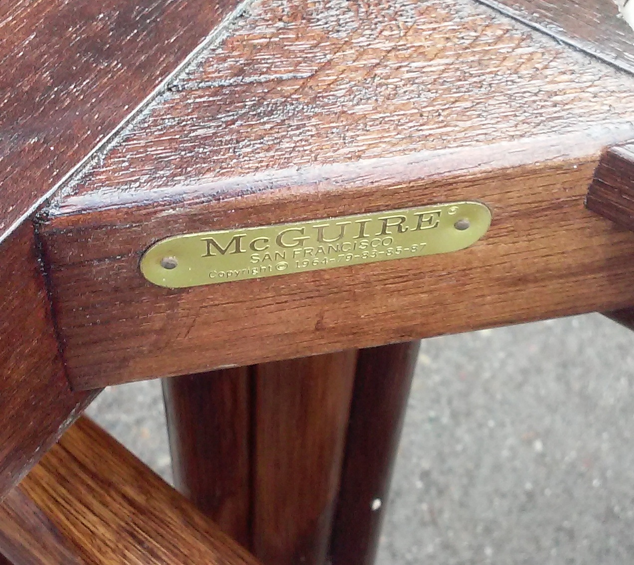 UHURU FURNITURE & COLLECTIBLES SOLD 8229 McGuire Dining Set Flip