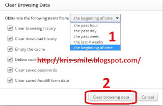 clear all browsing data Google chrome1