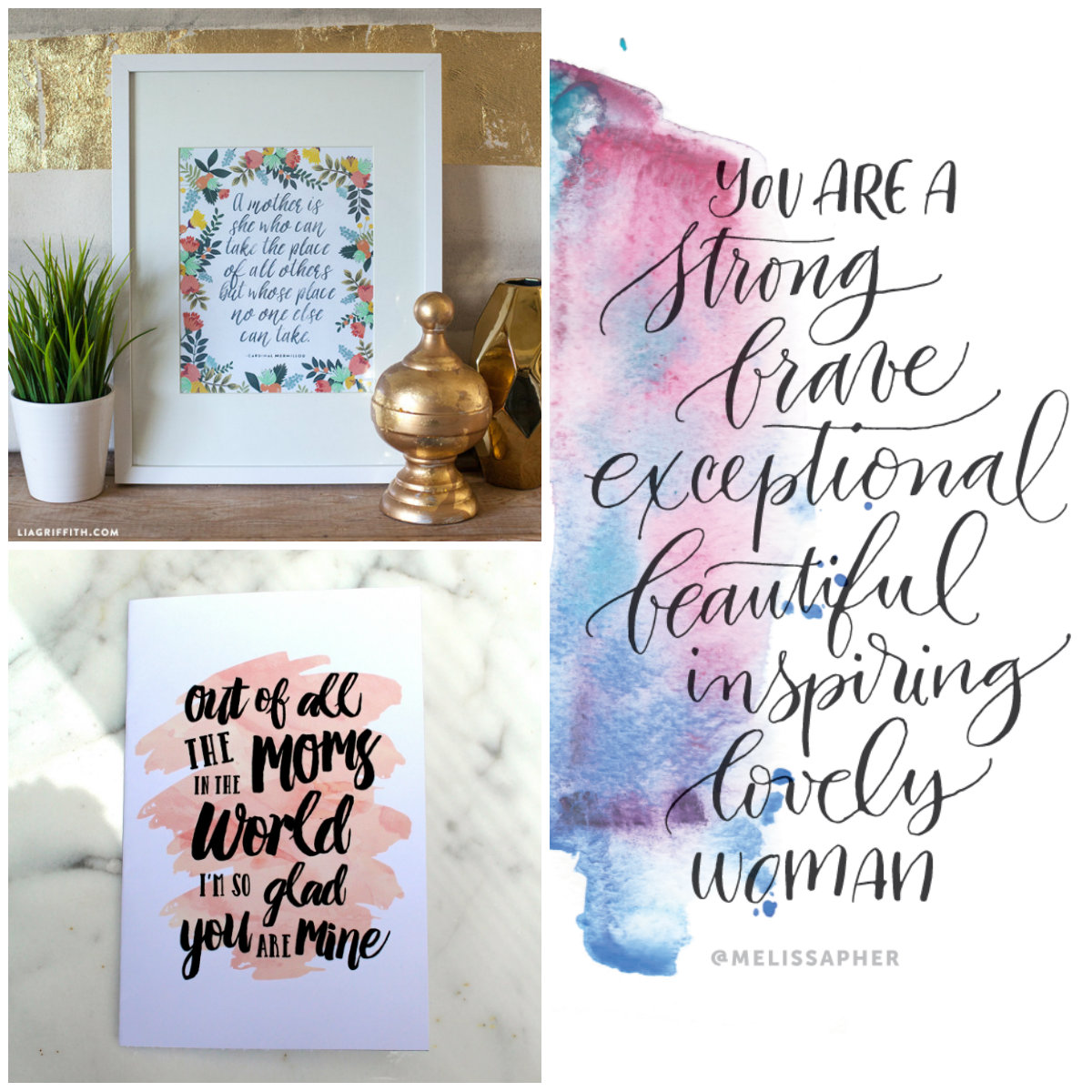 Featured collage six beautiful mothers day quotes the artsy craftsy