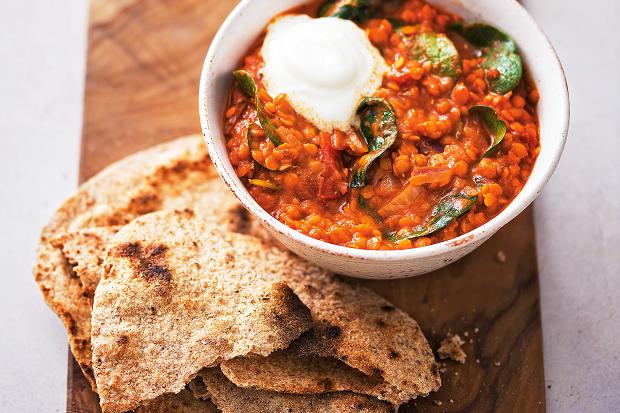 Thinkings: Recipe: Red Lentil Tikka Masala With Rye Barley Roti (from the Times)