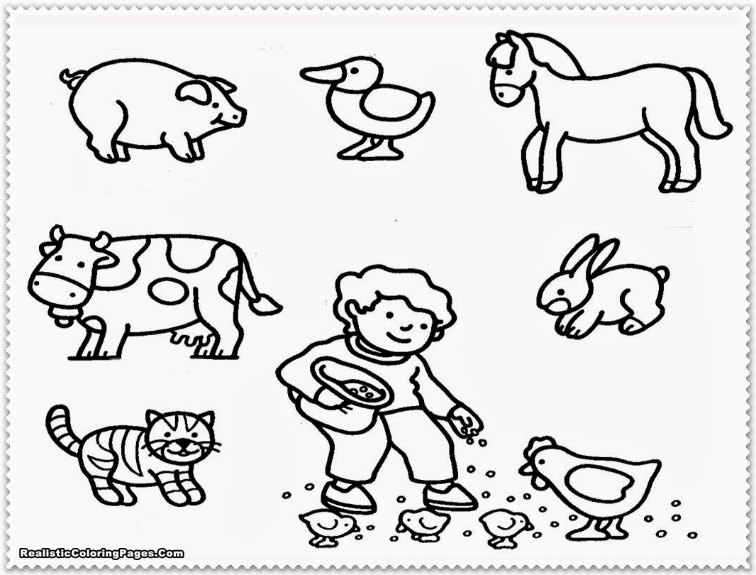 farm animals free printable coloring pages - photo #24