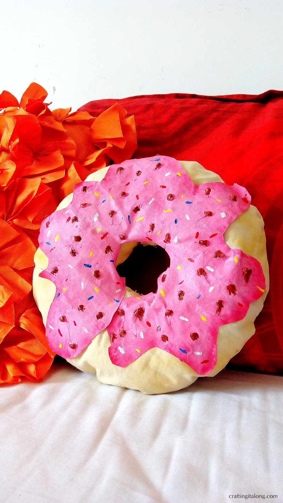 DIY Donut Pillow No Sew CRAFTING IT ALONG
