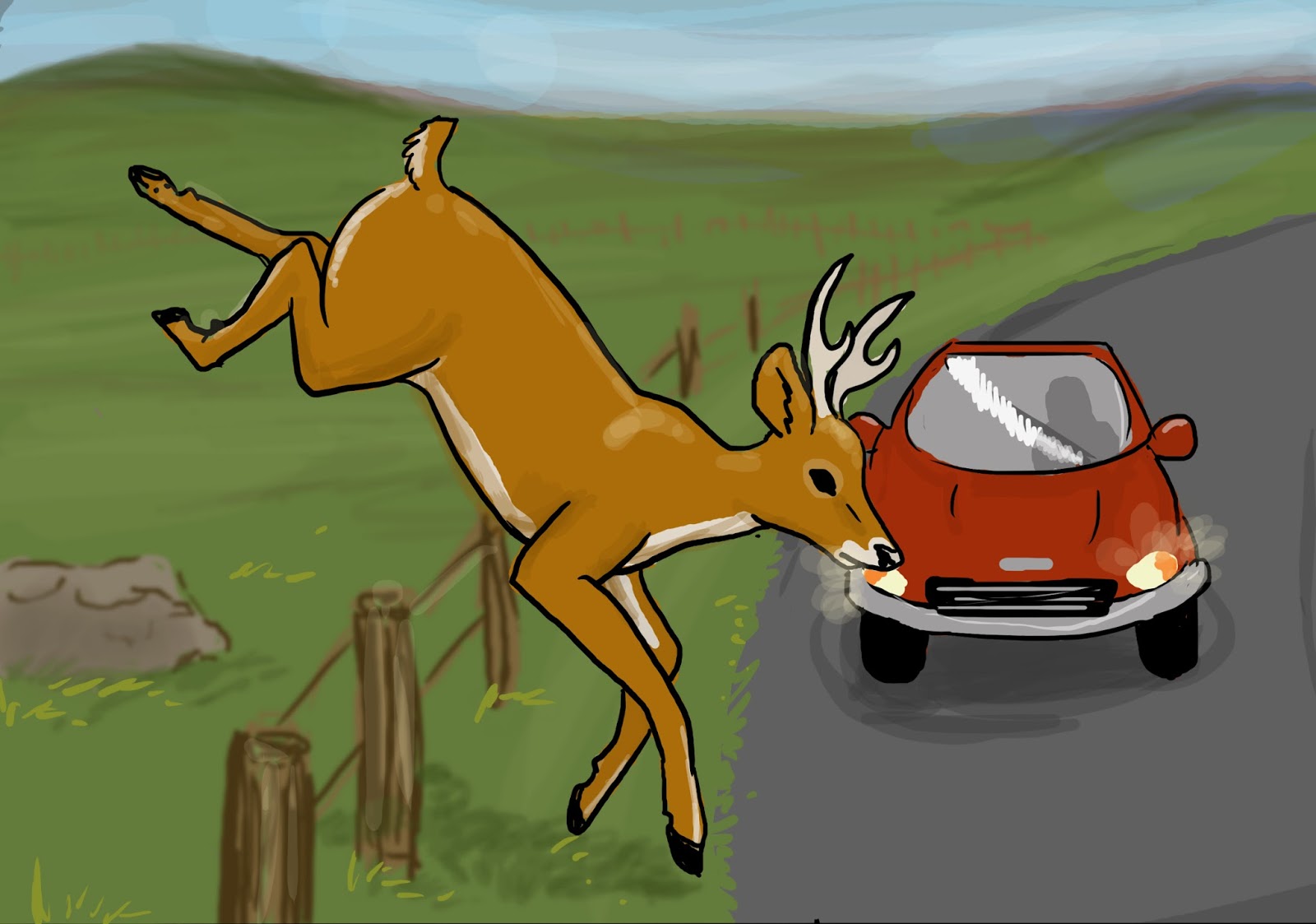 Kansas Transportation Oh Deer Part II What to do in a car/deer crash