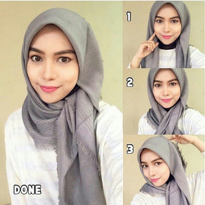 Tutorial Hijab Segi Empat Terbaru | Tutorial Hijab Terbaru 2017