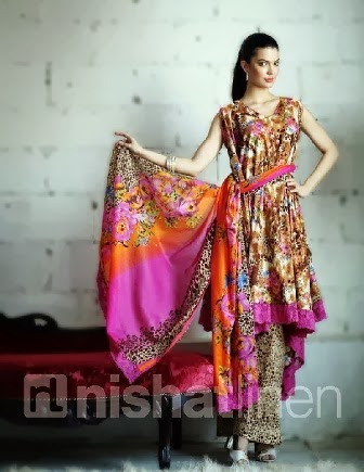nishat long frocks