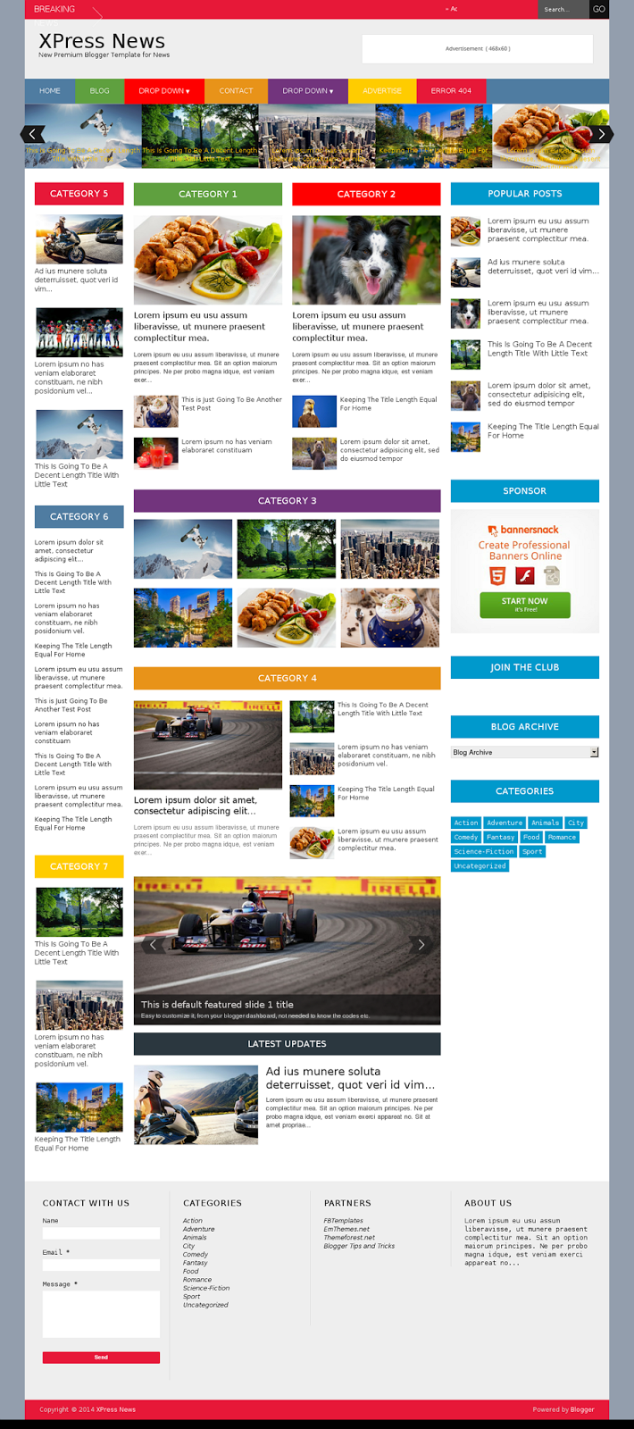 XPress News - Responsive Blogger Magazine - Download New Themes