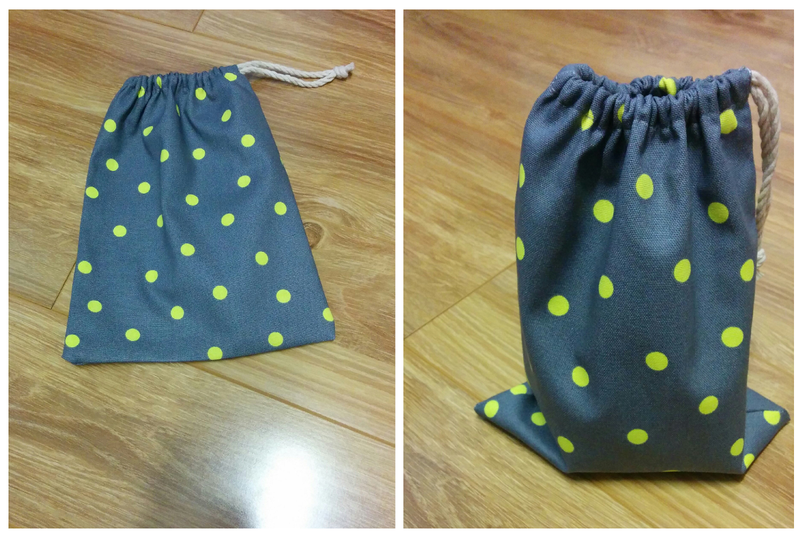 Sewing by Mrs L: Drawstring Goody Bags