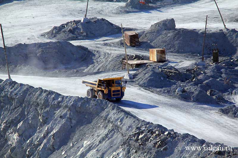 Асбестовский карьер. Город Асбест. Свердловская область.