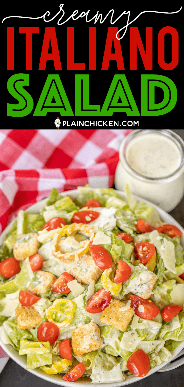 Creamy Italiano Salad Plain Chicken®