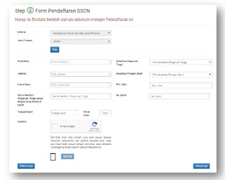  Login di website SSCN dan mengisi Biodata Cara Memilih Instansi, Formasi dan Jabatan di Website SSCN