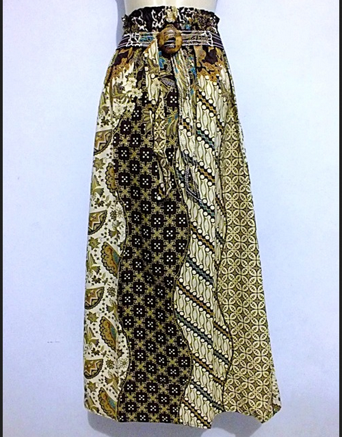 model rok batik panjang A line model rok batik panjang A line