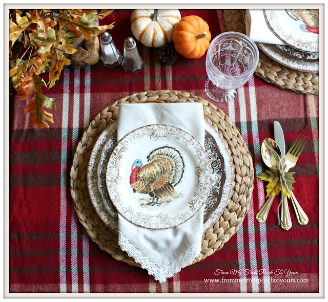 Brown Transferware-Farmhouse -Thanksgiving- Fall- Dining Room-From My Front Porch To Yours