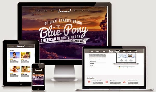 Immersed Immersed One Page Blogger Template