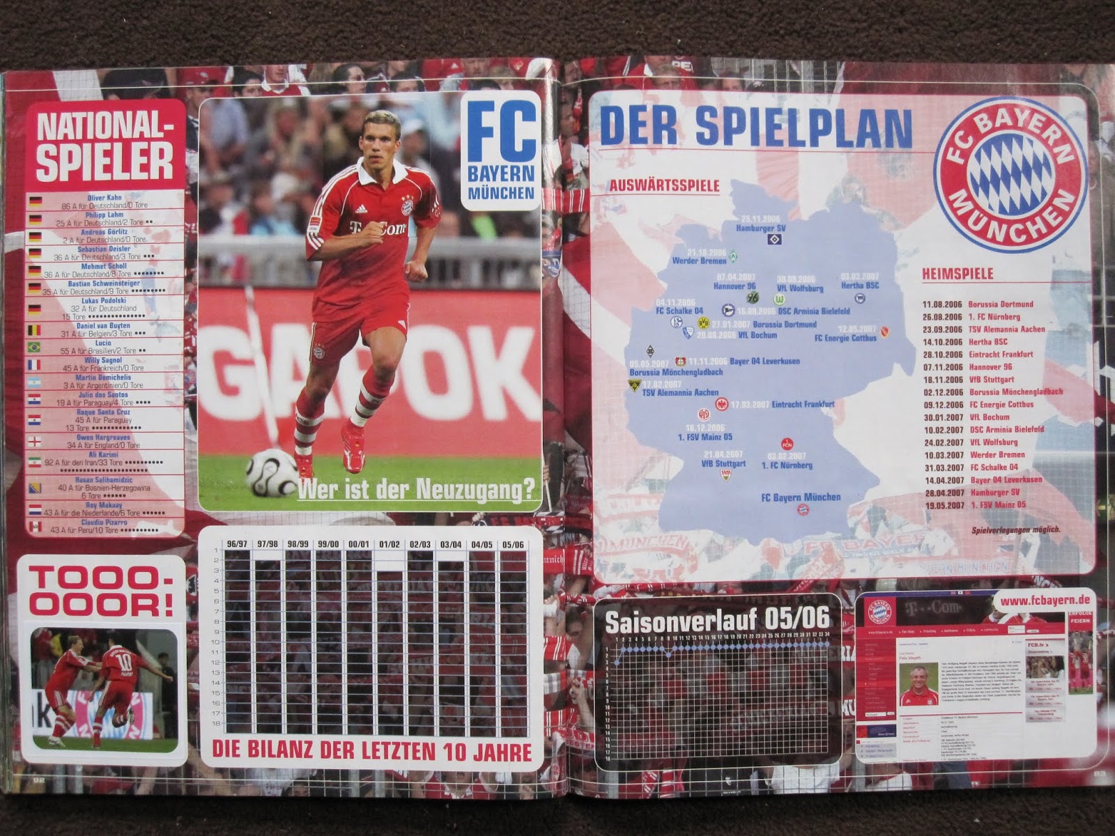 Programm 2005/06 FC Bayern München Hannover 96 