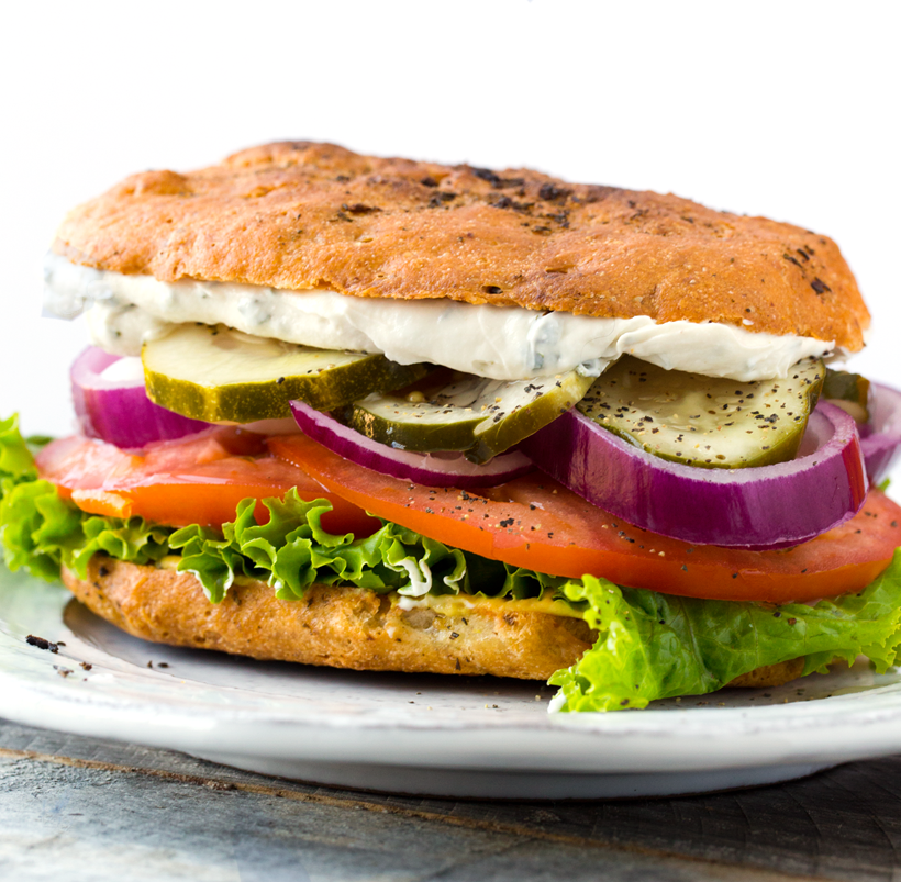 Simple Vegan Sandwich. - HealthyHappyLife.com