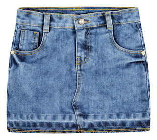 saia jeans infantil